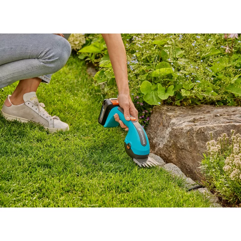 Tesoura de relva a bateria Gardena 14750-30 8 cm 18 V preto verde
