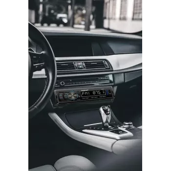 Recetor de rádio FM para automóvel PRIME3 CRA21 BT Bluetooth com sintonizador FM e conectividade Bluetooth
