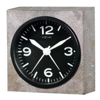 Relógio de parede NeXtime 5167 Real Time Heavy Metal, 9,5x9,5x3,2 cm, cinzento