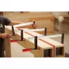 Grampo de aperto em F Bessey TPN20B6BE – 20 cm de abertura, corpo em alumínio, componentes pretos e vermelhos