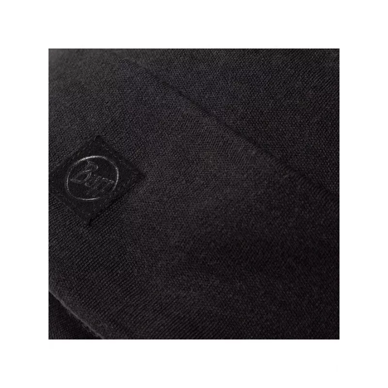 Buff gorro de lã merino pesada Loose Winter Cap - preto