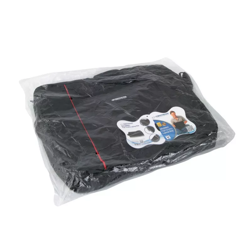 Mala top loader Esperanza SALERNO 39,6 cm (15,6) preta, vermelha