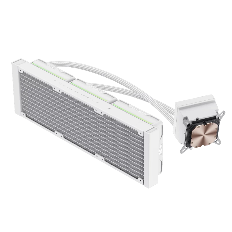 Gamemax | Refrigeração líquida para CPU | HAILSTORM 360 LCD | branco