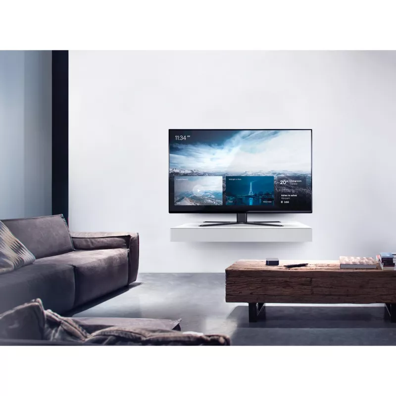 Suporte de TV de mesa One For All SOLID – adequado para todos os tipos de TV de 32 a 65 polegadas – LCD/LED/Plasma/OLED/QLED – orientável (90°) inclinável (15°) – altura ajustável – VESA 60