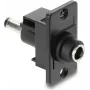 Adaptador de montagem em painel DC 5,5×2,1 mm conector fêmea para DC 5,5×2,1 mm conector macho, DELOCK 91116