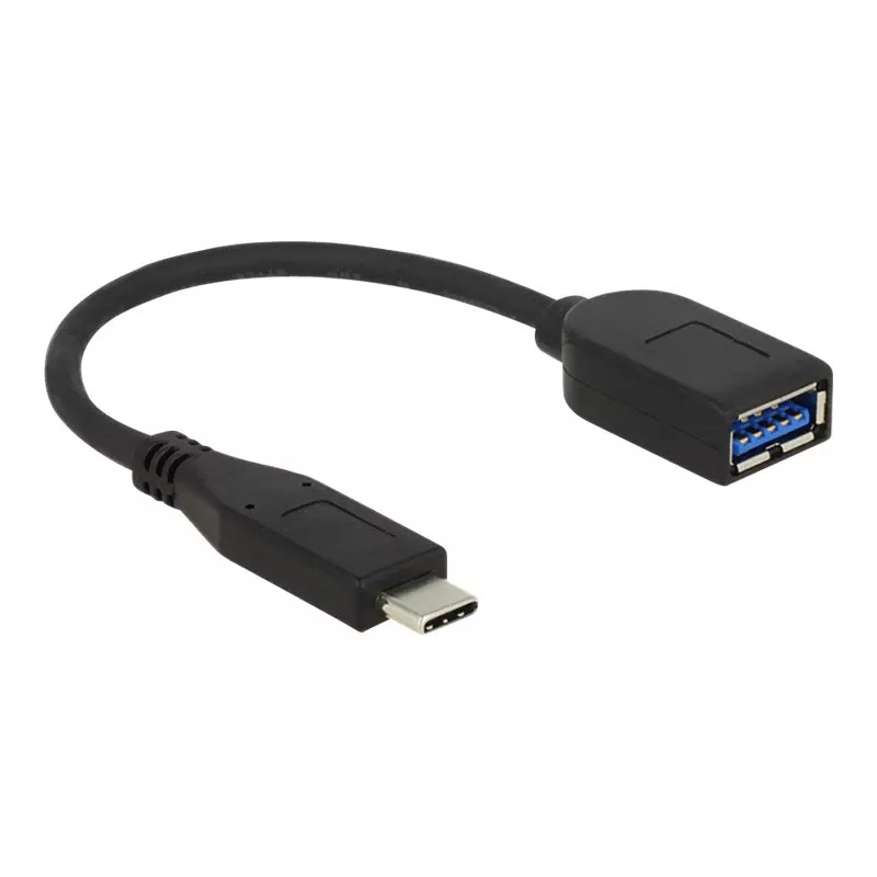 Cabo USB DeLOCK USB 3.1 Gen 2 Type-C/Type-A 0,1 m preto