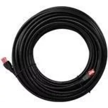 Cabo de rede exterior Goobay CAT 6, U/UTP, preto, 40 m – material de cobre, bainha exterior PE (55436)