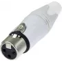 Neutrik NC3FXX-WT - XLR - preto - aço inoxidável - branco - bronze - poliamida - polioximetileno (POM) - poliuretano - zinco - IP40 - 2,5 mm² - 1,5 V (NC3FXX-WT)