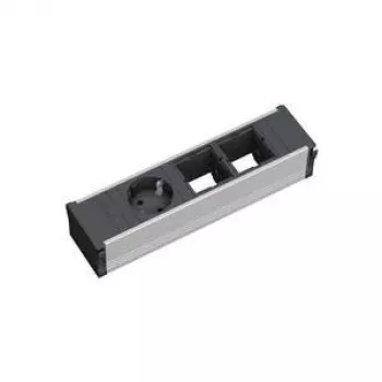 Extensão de energia 1 tomada AC Bachmann 912.002 Preto Prateado