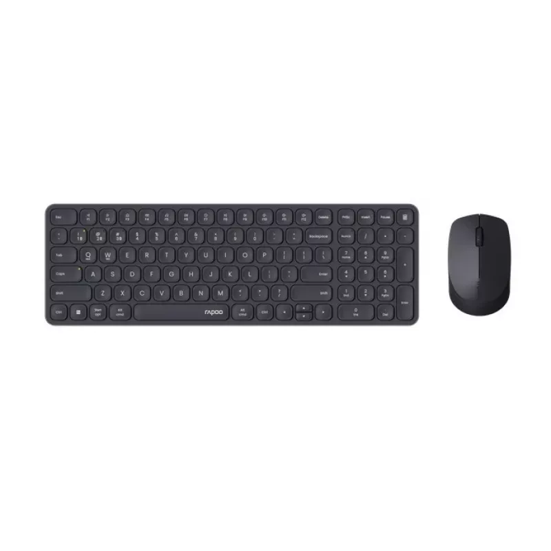 Rapoo 9310M Kit de teclado e rato sem fios multimodo, preto