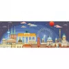 Puzzle Ravensburger Panorama Noite em Berlim 1000 peças, formato panorama