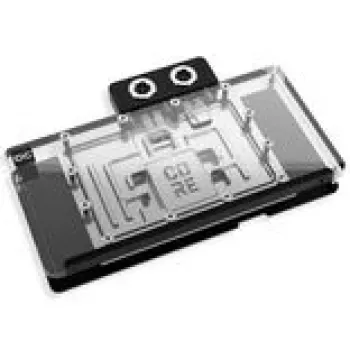 Refrigerador de água Alphacool Core RX 9070 XT Nitro+ transparente/cromado com backplate