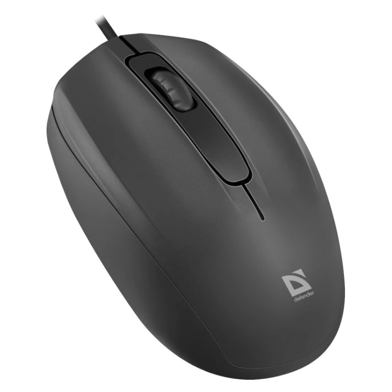 Rato de computador com fio Defender com clique silencioso