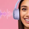 Auscultadores MANTA HDP1001PU Rytmo Elegance roxo over-ear com fios, modelo HDP1001PU