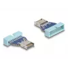 Adaptador USB DeLOCK conector macho de pinos para USB Type-E Key A macho interno 10 Gbit/s