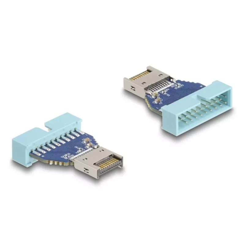 Adaptador USB DeLOCK conector macho de pinos para USB Type-E Key A macho interno 10 Gbit/s