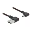 Cabo USB DeLOCK EASY-USB 2.0 Type-A para Micro-B macho 0,5 m preto