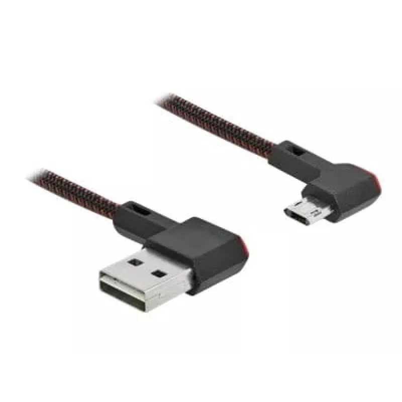 Cabo USB DeLOCK EASY-USB 2.0 Type-A para Micro-B macho 0,5 m preto