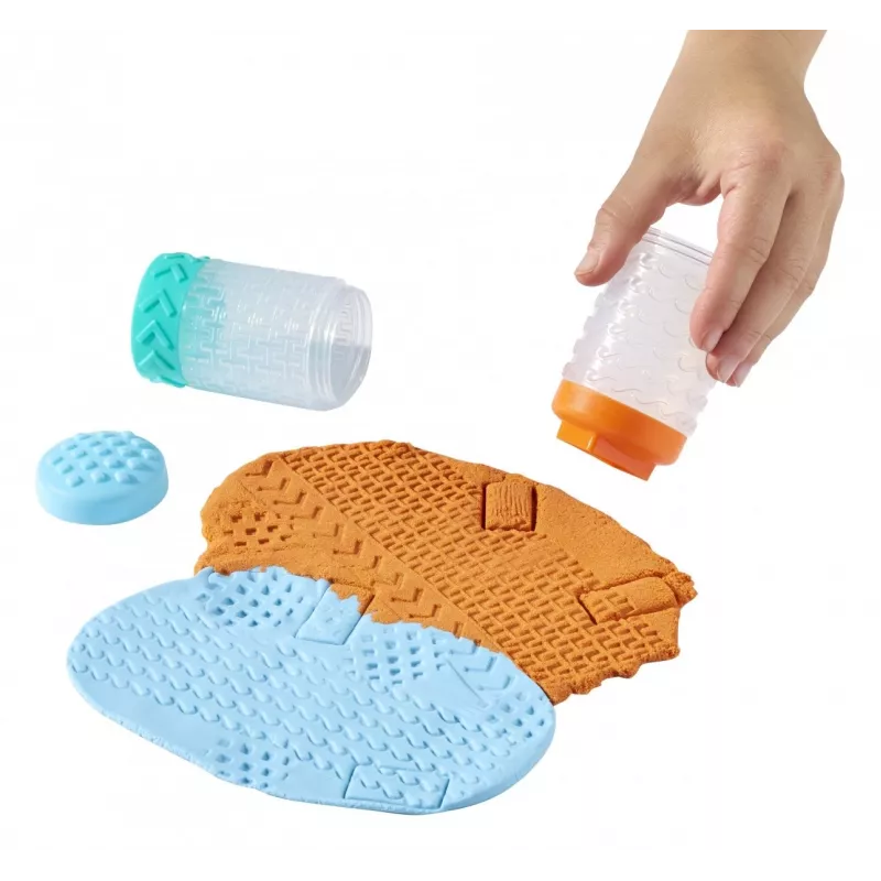 Massa de modelar Wonder Factory Never Dry Dough, azul-claro, laranja