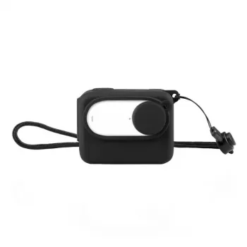 Capa protetora de silicone Puluz para Insta360 GO 3 com tampa de objetiva integrada