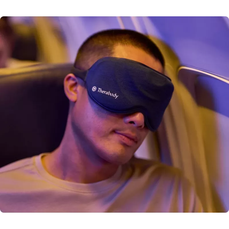 Massajador Therabody SleepMask rosto preto, azul