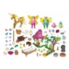 Conjunto de figuras Princess Magic 71838 Casa de fadas acolhedora e unicórnio dourado