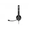 PORT CONNECT | Auscultadores estéreo USB PRO ON'R 300 | com fios | on-ear | cancelamento de ruído | preto