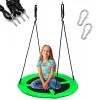 Baloiço de exterior Extralink Black Forest ninho de cegonha verde (modelo SW100X ZIELONE)