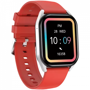 Smartwatch CANYON Chatter SW-58 BT-CALL prateado vermelho