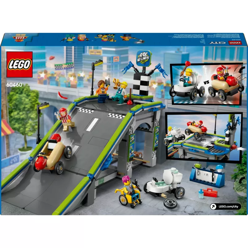 LEGO CITY 60460 No Limits: Camião com Rampa para Carro de Corrida