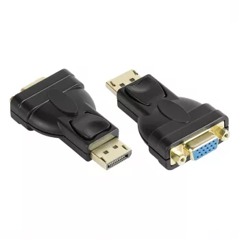 Adaptador DisplayPort macho para VGA fêmea, 1920*1200 @60Hz, contactos banhados a ouro, Good Connections (DP-AD12)