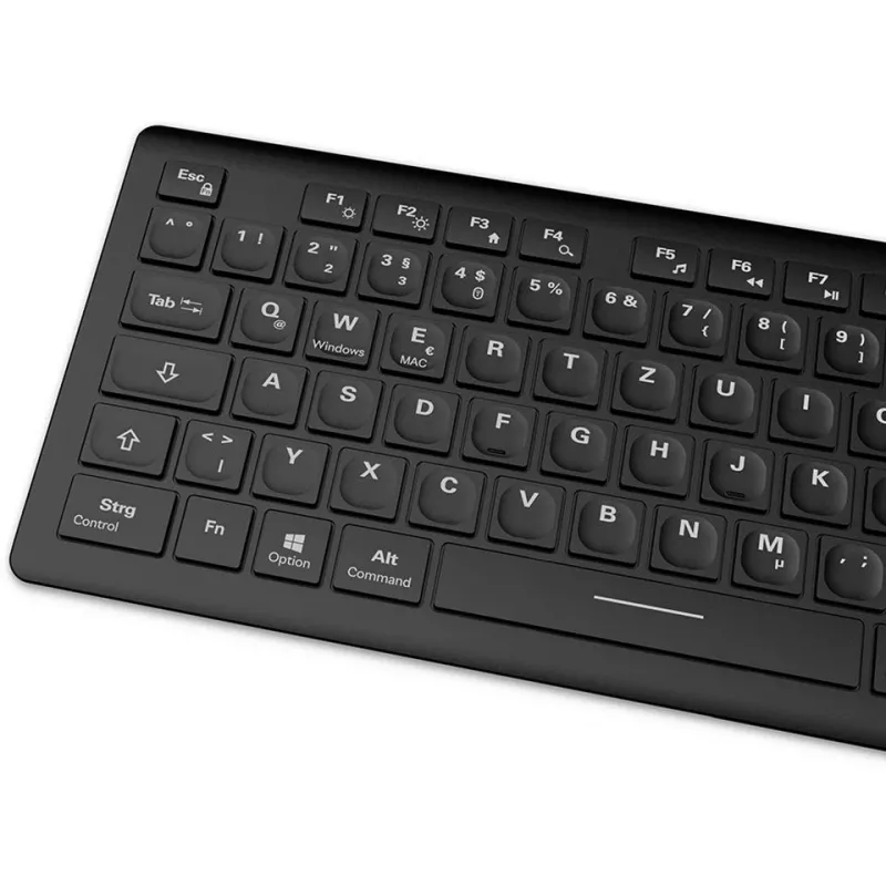 Sharkoon OfficePal K30W preto layout DE Rubberdome