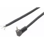 Ficha estéreo de 3,5 mm em ângulo reto Voltcraft XL-AC35SW, preto
