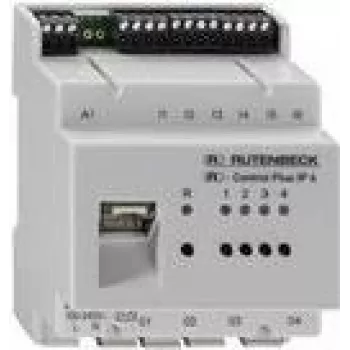 Atuador de comutação IP Rutenbeck Control Plus IP 4 modelo 700802615 para comutação em rede