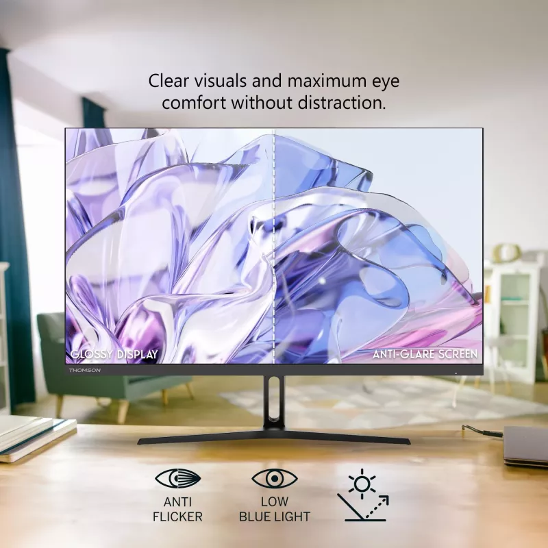 Monitor THOMSON M24FB2Y14 24 polegadas (61 cm) Full HD 1920x1080 VA LED, 14 ms, VESA, preto
