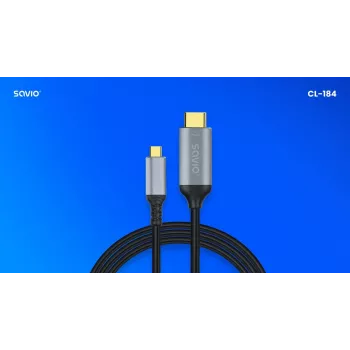 Cabo USB-C para HDMI v2.0b, 3m, cobre CL-184