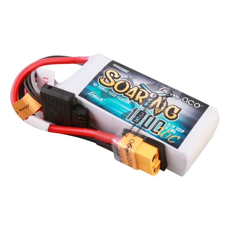 Bateria Gens ace Soaring 1000mAh 11,1V 30C 3S1P Lipo Pack