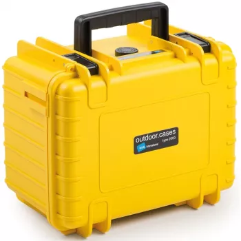 Mala B&W Tipo 2000 Amarelo Polipropileno à prova de pó, choques e salpicos