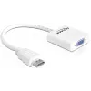 Adaptador Delock HDMI-A macho > VGA fêmea - adaptador de vídeo - HDMI macho para HD-15 (VGA) fêmea - branco (65346)
