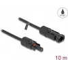Delock - Cabo de alimentação - MC4 (M) para MC4 (F) - 600 V - 10 m - Snap-Lock - preto