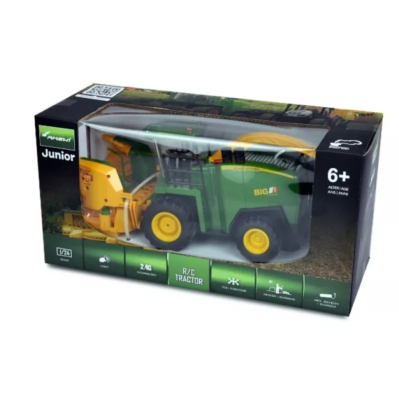 Brinquedo Amewi ceifeira-debulhadora RC modelo motor elétrico 1:24