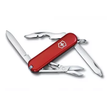 Faca multiusos Victorinox Rambler lâmina Clip-Point 5,8 cm vermelho