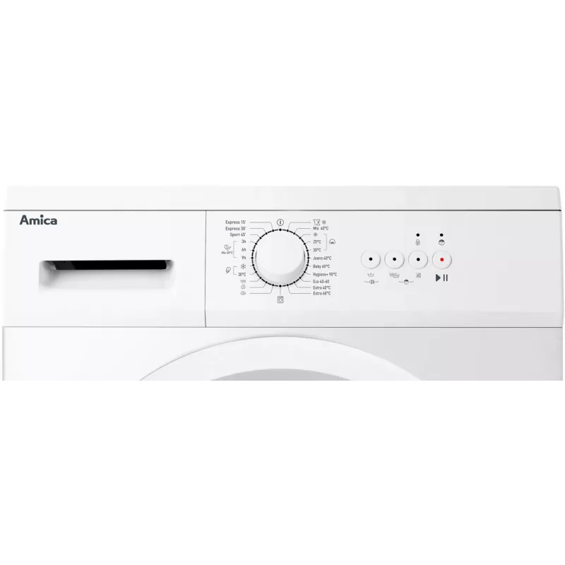 Amica WA0S610DO máquina de lavar roupa de carga frontal, 6 kg, 1000 rpm, branca