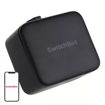 Atuador de interruptor SwitchBot Bot encastrado preto