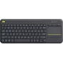 Logitech K400 Plus TV – mini – sem fios – RF wireless – QWERTY – preto