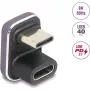 Adaptador USB-C DELOCK 60737 180° 40 Gbit/s 240 W – adaptador de dados e energia de alta velocidade em ângulo reto