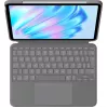 Logitech Combo Touch - teclado e capa folio - com trackpad - retroiluminado - Apple Smart connector - QWERTZ - Suíça - Oxford Gray - para A
