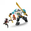 LEGO NINJAGO conjunto 71827 Mech de combate do Zane, 92 peças, 2 minifiguras, altura 100 mm, idade 6+