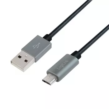 Cabo de sincronização e carregamento USB-A para ficha Micro-B 2m