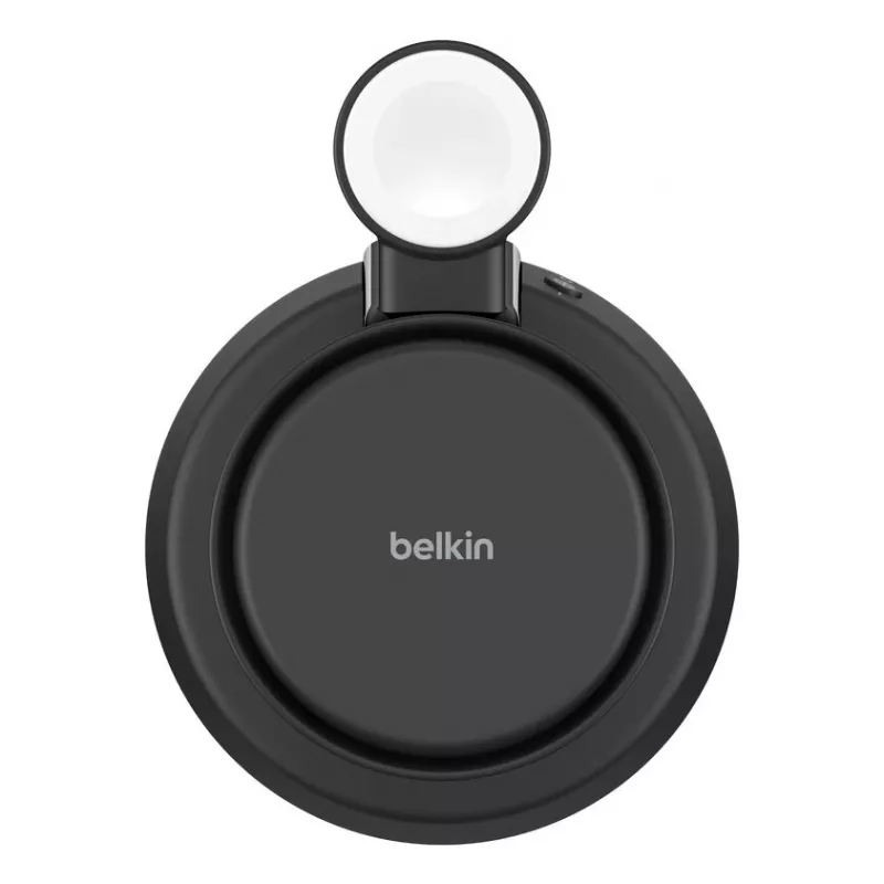 Carregador de interior Belkin UltraCharge Pro 25W Qi2 3em1 carregador magnético carvão